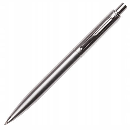 Zenith 10 Silver Automatische Pen - Blauwe Inkt, Metalen Behuizing