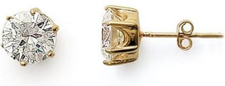 Montebello Oorbellen Zandra - 925 Zilver Verguld - ∅7mm