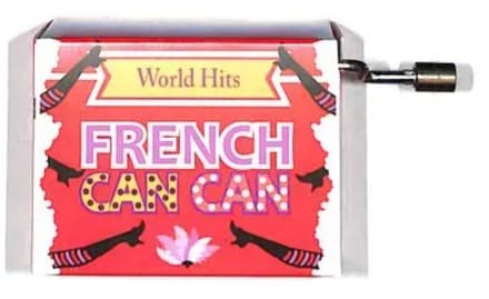 Draai Muziekdoosje wereldhits French Can Can
