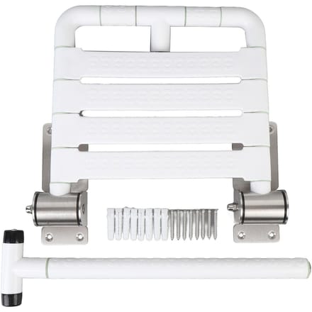 Opvouwbaar Douchezitje Waterdicht Multifunctioneel Wandgemonteerde Douchebank voor Badkamer white