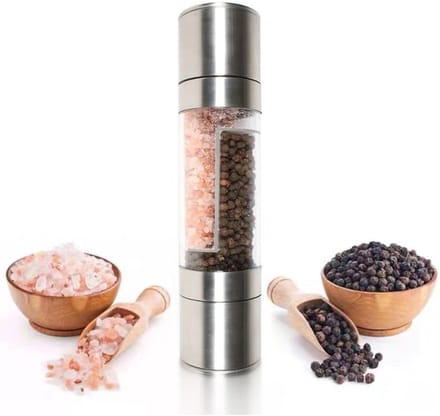 carmdering - Peper en Zoutmolen Set Handmatig - Peper- & Zoutstel - Pepermolen - Instelbare Maalgraad - BBQ Accessoires