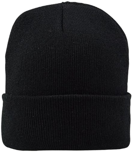 Hidzo Beanie - Muts - Polyester - Zwart - Heren Muts - Dames Muts