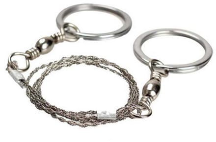 Draadzaag - Survival zaag - Compact - Outdoor tools - 0,5 m - Handzaam - Twee ringen - RVS - Jonyx