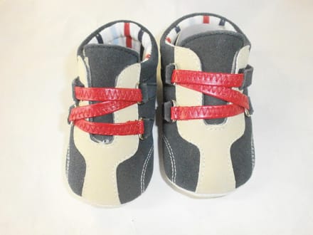 Noukie's - Schoentjes - Slofjes - Marine /beige /rood -  18  -   3-6 maand