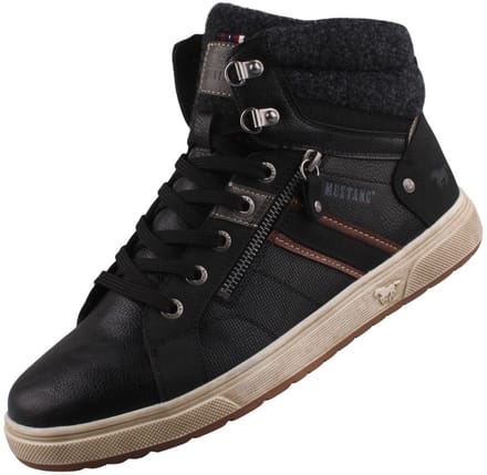Mustang heren hoge sneaker zwart