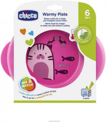 Warmhoudplaat voor kinderen 6M+, roze