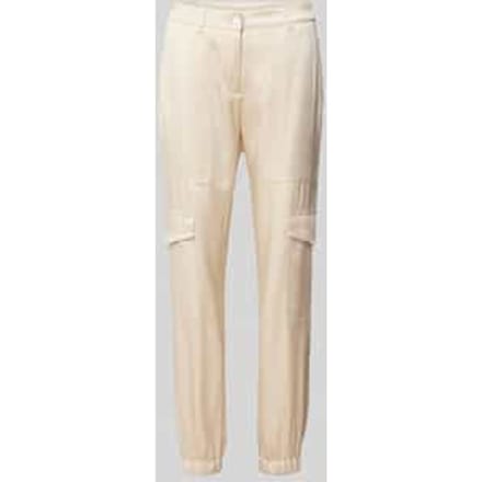 Slim fit cargobroek met siernaden, model 'KARO'