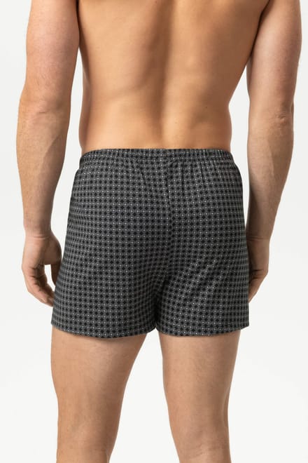 Boxershort Serie Round Grid Zwart