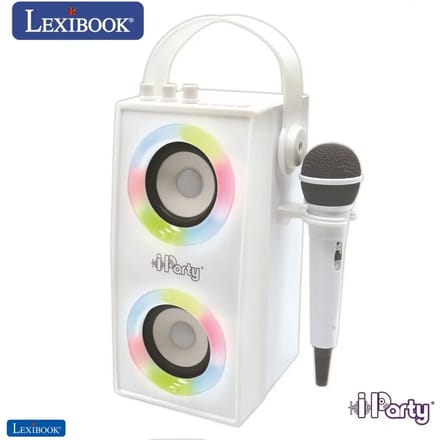 iParty® Trendy Portable Bluetooth® Luidspreker met microfoon en geweldige lichteffecten