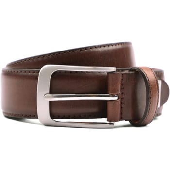 Profuomo Leren Riem Polish Bruin - Maat 95 - Heren - Riem casual