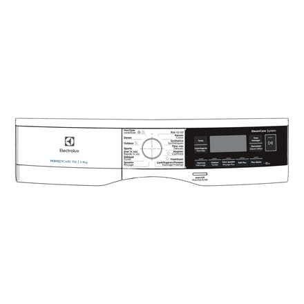 AEG controlepaneel, wit, Electrolux, NL,FR 140228341016
