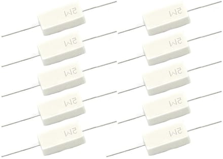 Keramische Weerstanden - Draadgewonden Componenten - Elektronische Circuits - Hoge Belastbaarheid - 5W 4.7 Ohm - Wit