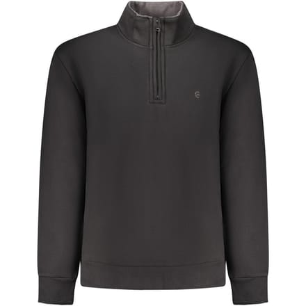 Coveri Beweegbare Zwarte Katoenen Heren Sweatshirt