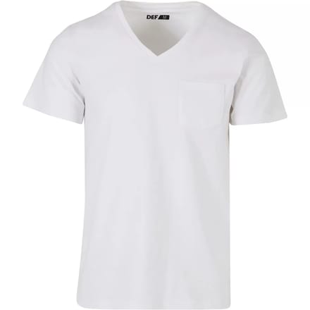 DEF - Vneck Heren Tshirt - 5XL - Wit