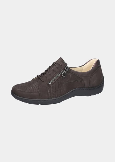Lage schoenen met rits - bruin - Gr. 42 van Goldner Fashion