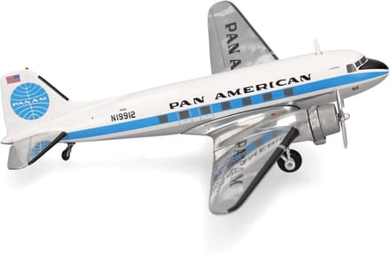 Modelvliegtuig Douglas DC-3 Schaal 1:200 Metaal Inclusief Standaard
