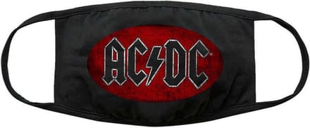 AC/DC - Oval Logo Vintage Masker - Zwart