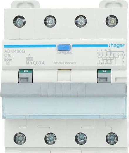 Hager HACO Aardlekschakelaar - ADM466G - E36DE