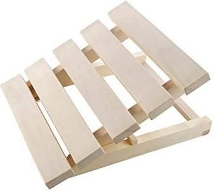 Verstelbare houten hoofd- of voetensteun - ergonomisch design