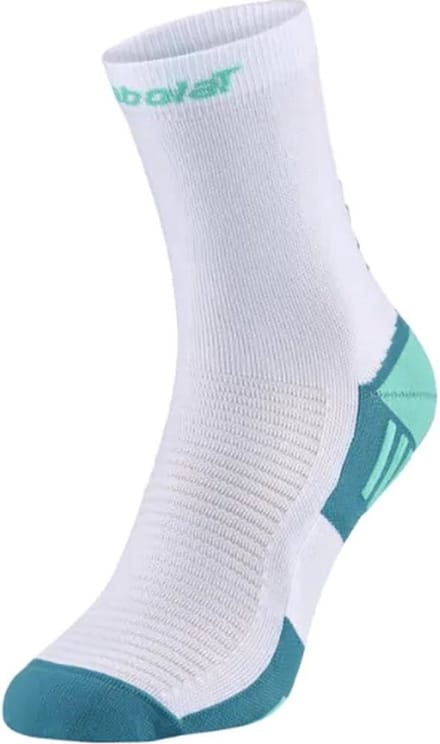 Babolat - Padel Sokken - Halfhoog Wit / Blauw - Maat 43-46