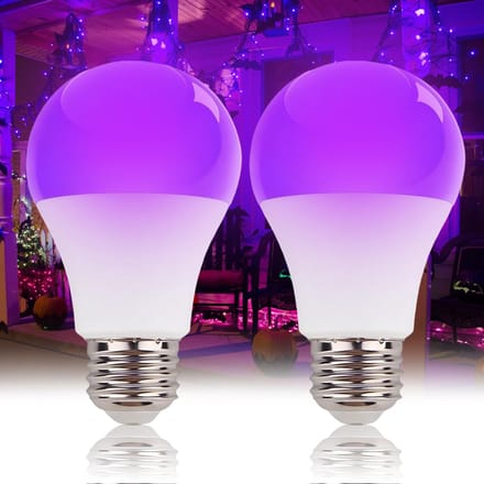 carmdering - Blacklight UV Lamp- UV-lamp - E27 Fitting - Neon Verlichting - Glow in the Dark -2 stuk