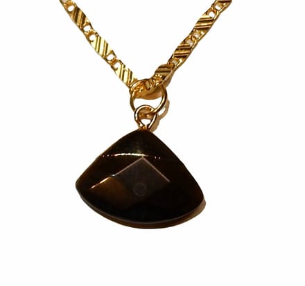 Tijgeroog Hanger Verguld