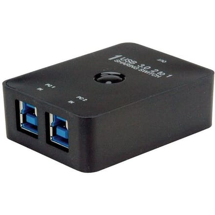Value 14.99.2015 3 poorten USB 3.2 Gen 1-schakelaar (USB 3.0) Zwart