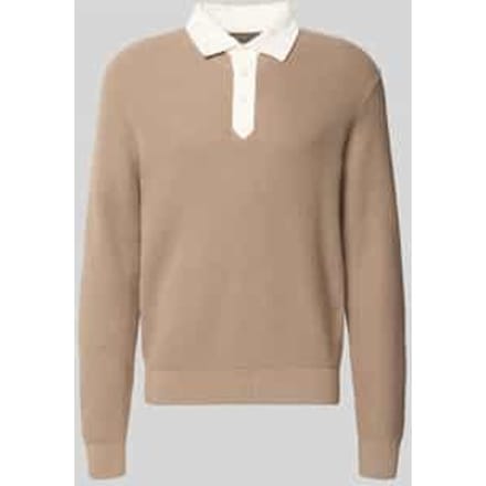 Regular fit pullover van mix van katoen en wol