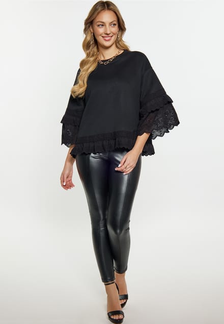 Faina Sweatshirt Dames zwart