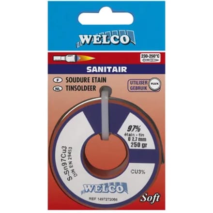 Welco Zachtsoldeer Voor Sanitair 97% Tin 250gr