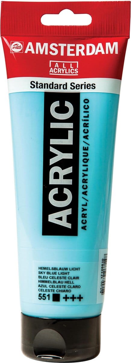 Acrylverf - 551 Hemelsblauw Licht - Amsterdam - 250 ml