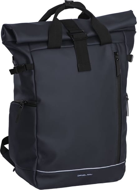 Daniel Ray Central Rolltop Laptoprugzak Waterproof XL - Spat Waterdicht - Marine Donker Blauw