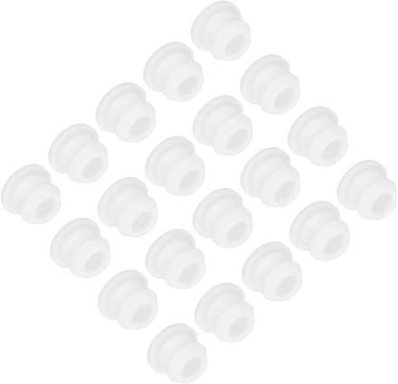 Zekeringsgat Stoppen - Paneel Afdekking - Waterdicht Afsluiten - Bundig Type - 8 mm Pak 20 - Wit