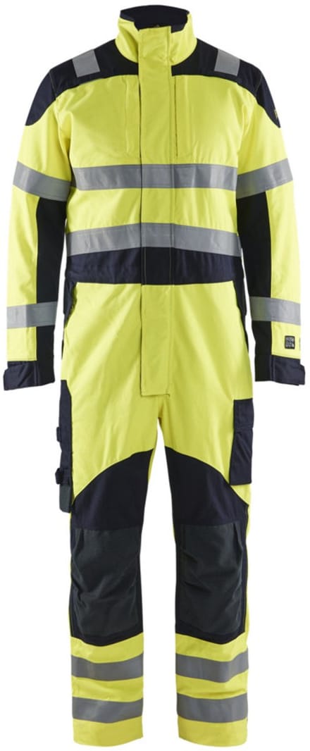 Blaklader Multinorm Inherent overalls 6089-1512 - High Vis Geel/Marineblauw - C48