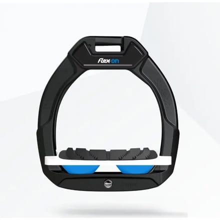 Veiligheids-stijgbeugels Rijervaring Inklapbare Grip Zwart/Wit/Blauw Kind Flex-On Safe-On
