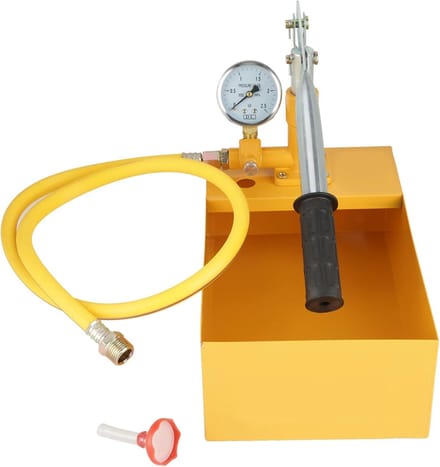 Hydraulische Testpomp - Pijpleiding Tester - Drukvaten Testen - Handmatige Bediening - 2.5Mpa 25KG - Geel