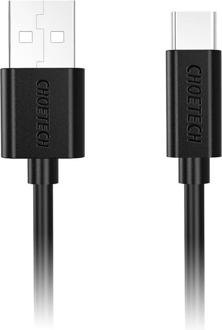 Choetech - USB naar USB-C laad- en datakabel - 3A - 1M - zwart