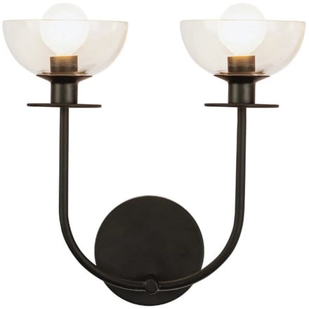 Alora Mood LED Wandlamp Sylvia | 2X E27 Max 40W | Matte Black