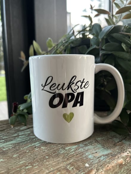 Creaties van Hier - Mok - Leukste Opa - Vaderdag - Keramiek - 325 ml