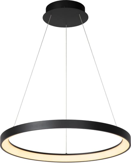 Lucide VIDAL - Hanglamp - Ø 58 cm - LED Dimbaar - 1x48W 2700K - Zwart