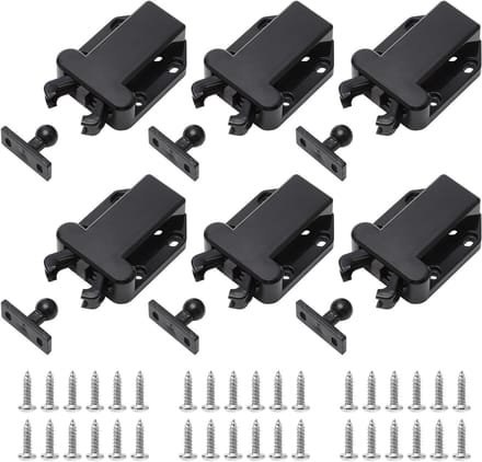 6 Stuks Druksnapper met Schroeven voor Deuren