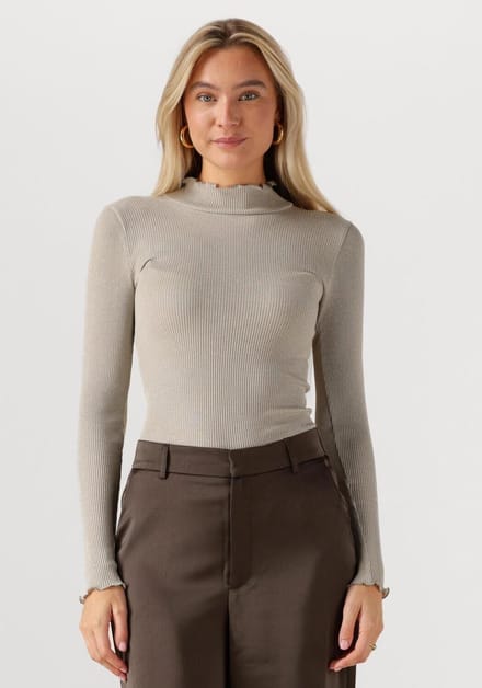 Rosemunde Boston Turtleneck W/ Lurex Dames - Topjes - Zand - Maat XL