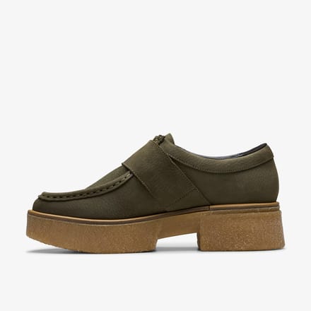 Linoso Monk Dark Green Nub Schoenen