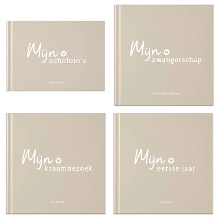 Fyllbooks Invulboeken voordeelset 'Zwanger' - Beige