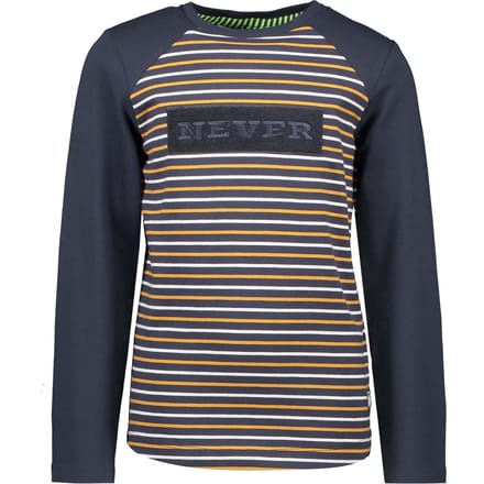 B-nosy - Maat 122/128 - Jongens T-shirt - Oak stripe