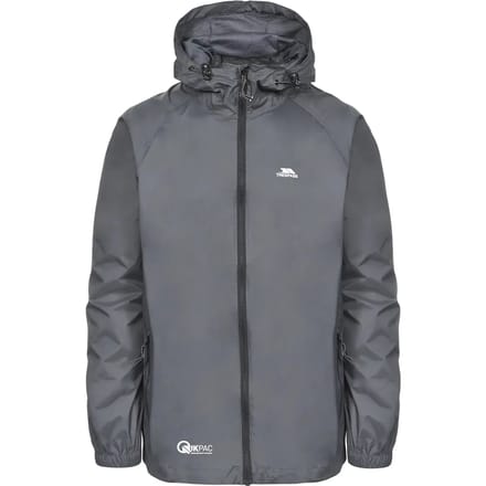 Trespass Adults Unisex Qikpac Packaway Waterproof Jacket (Flint)