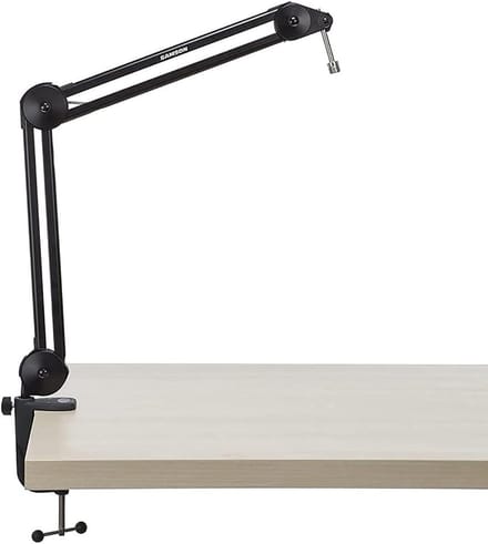 Microfoon Boom Arm - Verstelbare Standaard - Podcasting Streaming - Horizontaal Verticaal - 38 Inch - Zwart