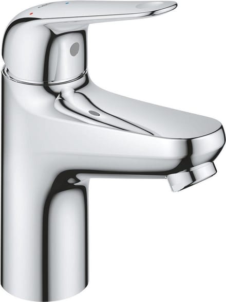 GROHE Europro wastafelkraan - s-size - opbouw - 1-gats - eengreeps - met klikwaste - chroom