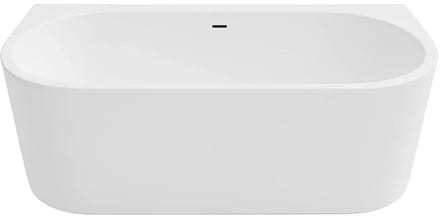 DutchLine Half-vrijstaand Bad - Mat Wit - 1700x750x600