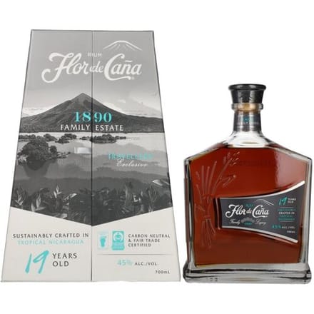 Flor de Caña Centenario 19 Years Old Rum 45% Vol. 0,7l in geschenkverpakking